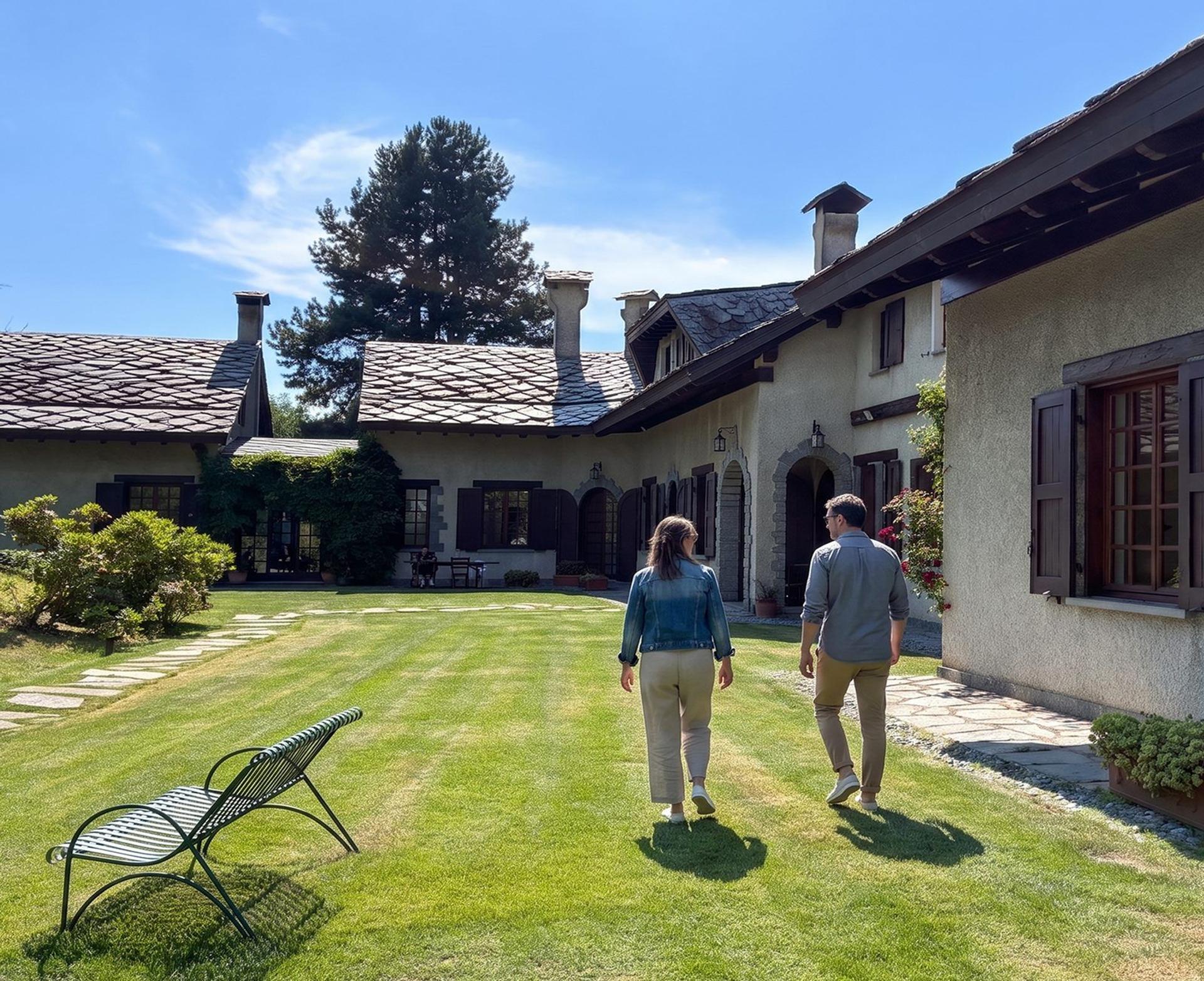 La corte per le passeggiate alla Casa di Stefano