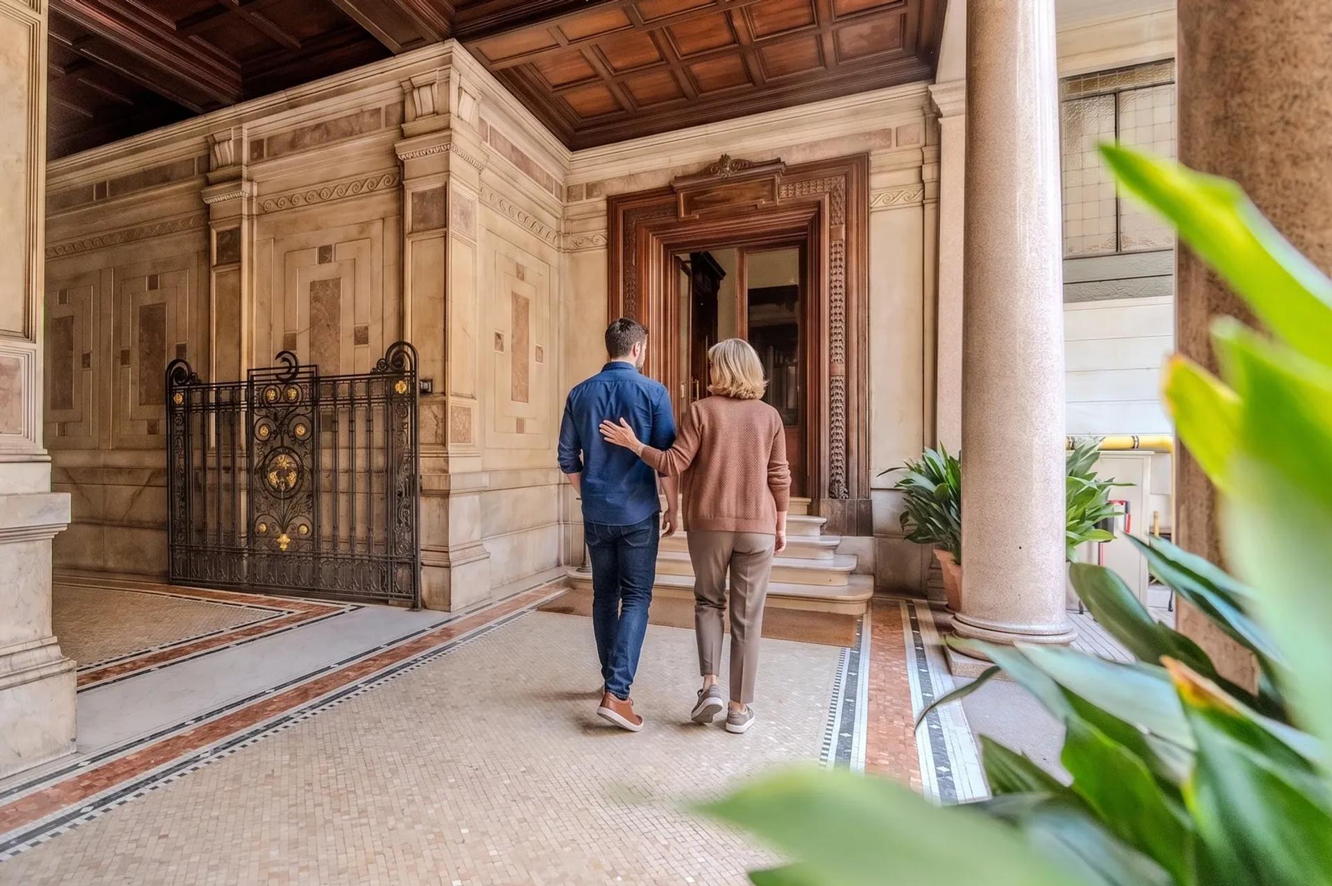 Ingresso dell'ambulatorio di Milano in via Pagano